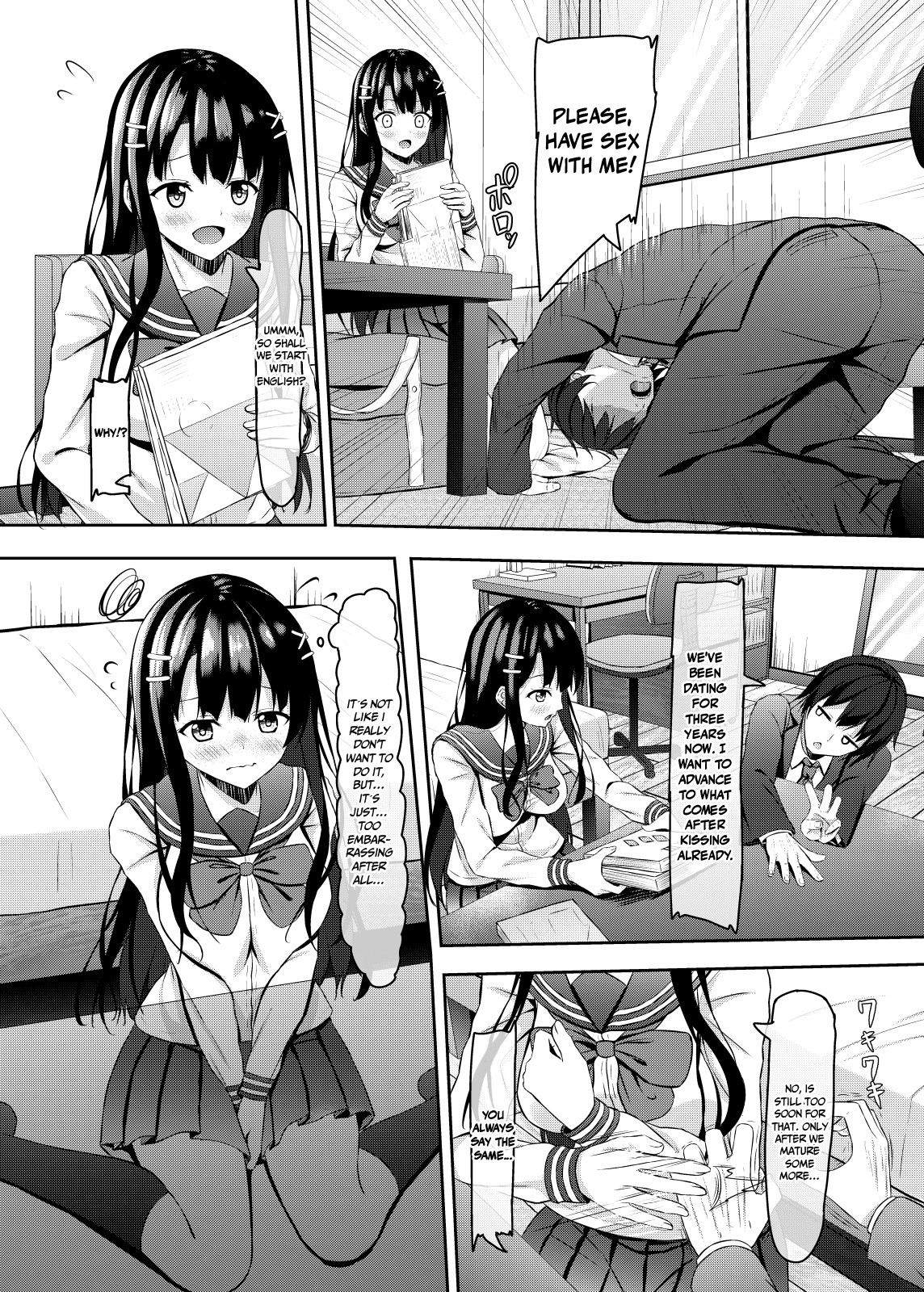 Hentai Manga Comic-The First of an Embarrassed Highschool Girl Blessed With Both Brains and Beauty-Read-5